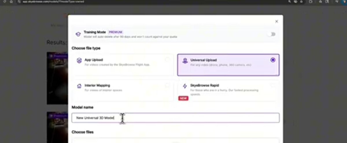 SkyeBrowse orthomosaic output from CJIS-compliant cloud-processed drone mapping