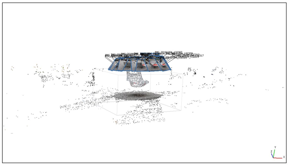 Agisoft Metashape Processing Interface with 3D Model View