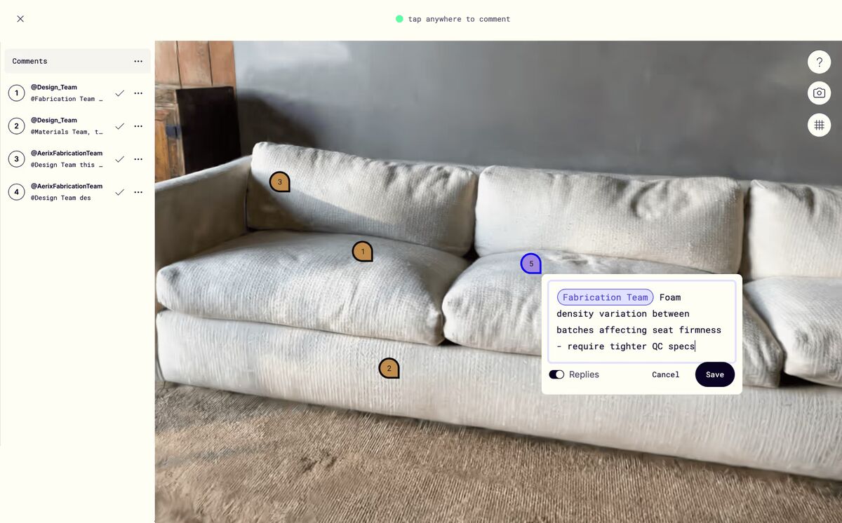 Polycam LiDAR Room Scan Output