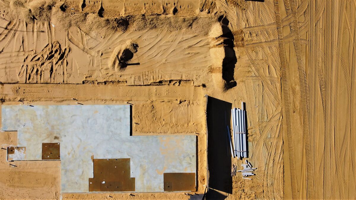 SkyeBrowse Aerial Survey Output of Desert Construction Site