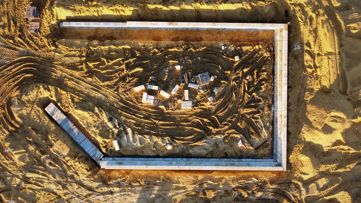 SkyeBrowse Drone Mapping Terrain Model of Construction Site