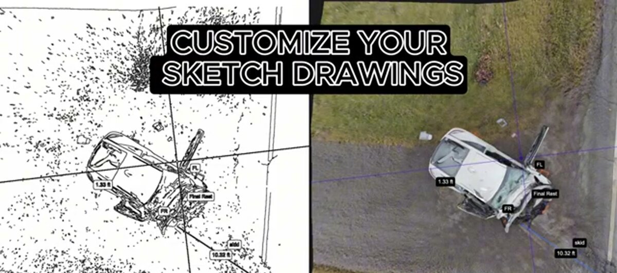 SkyeBrowse sketch vs 3D model comparison