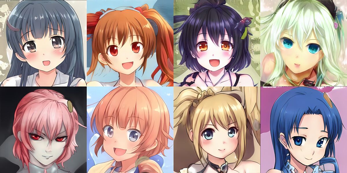 Anime-style AI art transformation from photograph