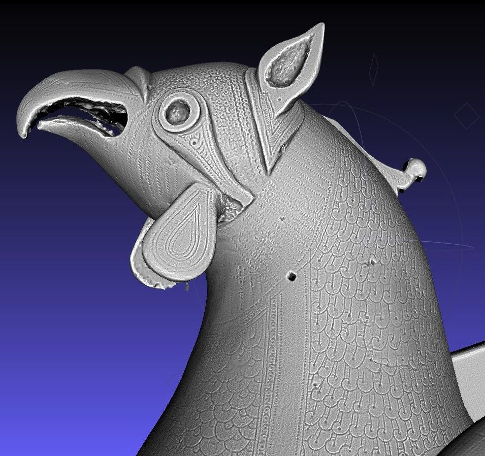 SkyeBrowse 3D AI model output showing textured reconstruction