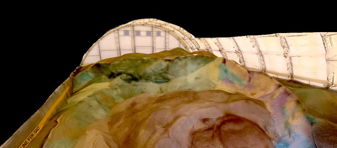 SkyeBrowse 3D model viewer showing bridge inspection output for infrastructure documentation