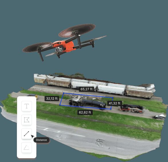 Rapid cloud-generated 3D model from drone footage