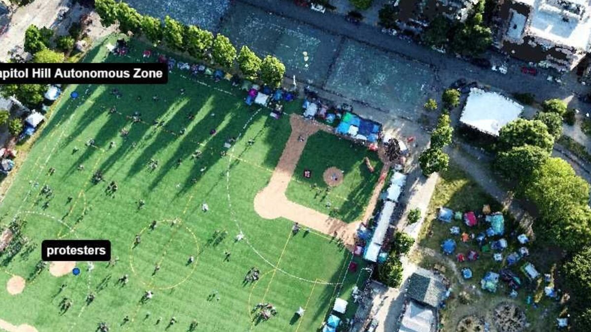 Aerial site map view used for current-condition documentation