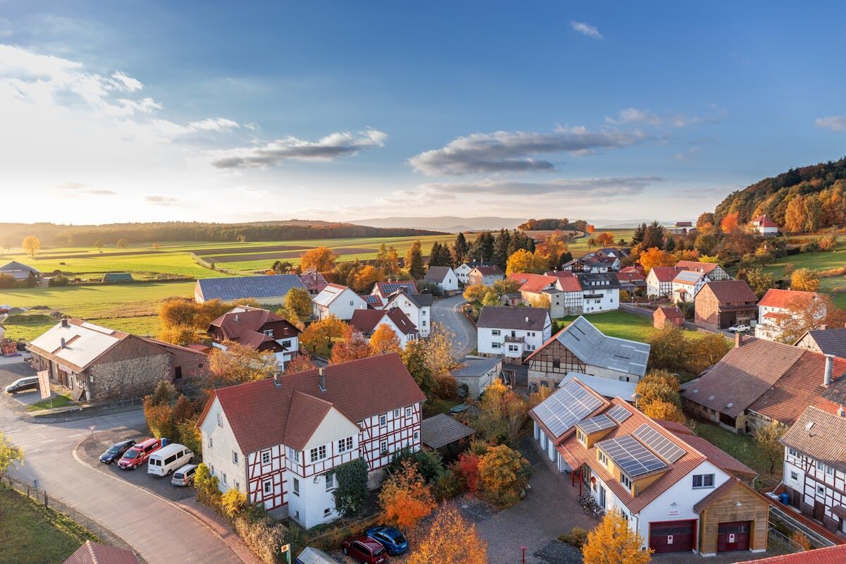 Close-up aerial view of roof surface captured during drone inspection